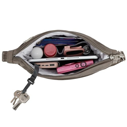 Travelon Anti-Theft Classic Messenger Bag - color: Nutmeg