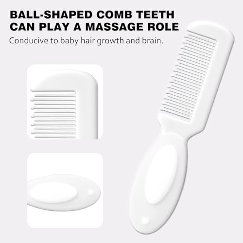 Baby Grooming Kit Newborn,Baby Health Care Kit,Baby Brush Soft Bristles 5 pcs Baby Nail Kit Nursery Care Kit Baby Hair Brush Hair Comb Nail Kit Safety Cutter Nail Clipper Set White - color: 5pcs White