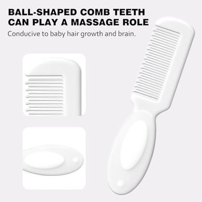 Baby Grooming Kit Newborn,Baby Health Care Kit,Baby Brush Soft Bristles 5 pcs Baby Nail Kit Nursery Care Kit Baby Hair Brush Hair Comb Nail Kit Safety Cutter Nail Clipper Set White - color: 5pcs White