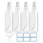 DTDNZKN 4 Pack 3.4 Oz (100ml) TSA Approved Travel Bottles, Travel Size Containers Spray Bottles with Labels - Fine Mist, Refillable, Reusable, Leak Proof