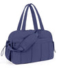 Lightweight Travel Duffle Bag for Women, Quilted Puffy Weekender with Wet Pocket for Gym, Overnight, Personal Item Carry On, Blue-Purple - color: Blue-Purple
