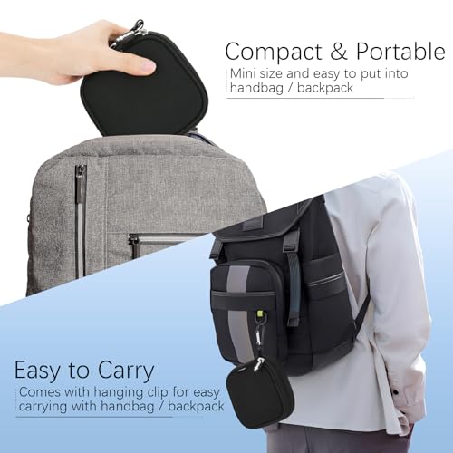 CM Small Travel Carrying Storage Organizer Bag Case Pouch compatible with MagSafe Power Adapter, Laptop Accessories Cables, Cords, USB Drives, Earphones