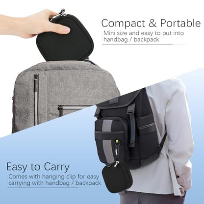 CM Small Travel Carrying Storage Organizer Bag Case Pouch compatible with MagSafe Power Adapter, Laptop Accessories Cables, Cords, USB Drives, Earphones