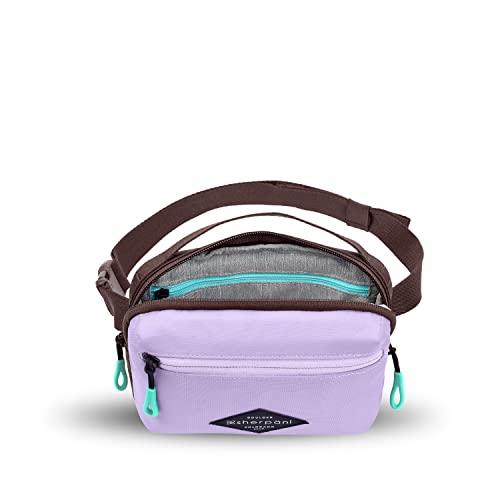 Sherpani Hyk, Small Sling Bag, 1L Belt Bag, Lightweight Travel Fanny Pack, Sling Crossbody Purse with RFID Blocking - color: Lavender