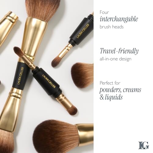 LAURA GELLER NEW YORK Gellers Greatest Kit - Baked Face & Eye Palette New York Minute + 4-in-1 Travel Makeup Brush - color: 03 New York Minute Eye Palette & Makeup