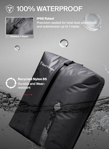 Black Voyage Reusable Vacuum Compression Travel Bag for Carry-On Suitcase and Backpack, Recycled IPX8 Waterproof Space Saver Vacpack (3-Pack, 18L - No Pump) - color: Gray 18L (3-Pack), size: 18L (No Air Pump)
