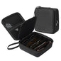 AUTOARK EVA Hard Shell Travel Eyeglasses Case,4 Adjustable Dividers,Holds 5 Glasses,Felt Lining - color: Black
