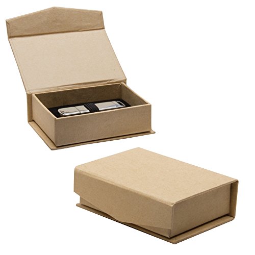 Neil Enterprises Inc. Brown Natural Kraft Paper Flash Drive Box