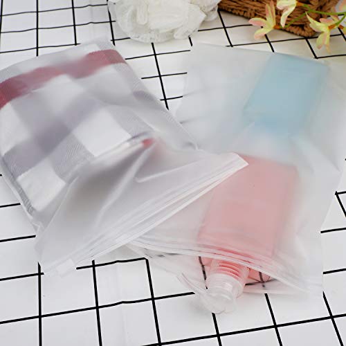 6x9 inch 100pcs Small Storage Bags with Zipper, Plastic Poly Bags for Shipping, Organizing Gloves, Phone Case, Sealable Poly Mailers for Packaging Clothing - size: 6x9"