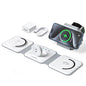 3 in 1 Charging Station for Multple Devices,Foldable 3 in 1 Wireless Charger for Travel,NANO Wireless Charging Station for iPhone17 16 15 14 13 12 Pro Max/Watch 10 9 8 7 6 5 4 3 Ultra/AirPod Pro - color: White