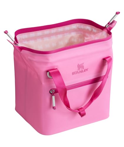 Stanley All Day Julienne Soft Cooler Bag and Lunch Box | Insulated Travel Bag with Zipper | BPA-Free - color: Peony, style: Mini