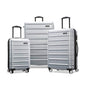 Samsonite Omni 2 Hardside 3 Piece Set - Includes Global Carry-On, Medium, & Large Checked Suitcases - 360° Dual Spinner Wheels - Integrated TSA Lock & Expansion - Amazon Exclusive - Artic Silver - color: Arctic Silver, size: 3-Piece Set (Carry on/Medium/L