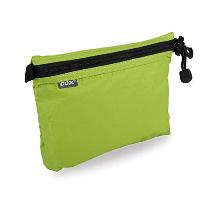GOX Travel Toiletry Bag, Carry On Small Zipper Pouch, Cosmetic Kit Makeup, Digital Bag, Water Repellent Nylon (Green) - color: Green