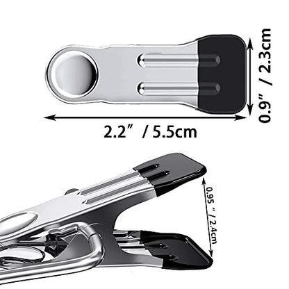 30PCS Small Clothes Pin with Hook for Easy Hanging, Stainless Steel Clothespins, Metal Laundry Grip Clips, Anti Rust, Multipurpose