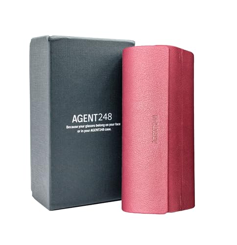 Eyeglass and Sunglass 2-Compartment Travel Case - color: Merlot Red