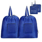 GOGOODA Travel Laundry Bags with Drawstring Closure XL Large Foldable Dirty Clothes bags with Handle Heavy Duty and Washable for College Dorm Travelling Camping, 2 Pack, Navy Blue - color: Navy Blue
