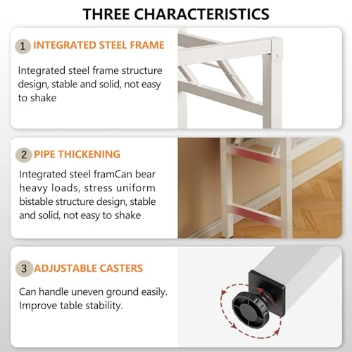 39.4 Inch Folding Table，Square Folding Desks for Small Space,Small Foldable Desk No Assembly,Black. - color: Frame：black/Board：black, size: 39.4" x 19.7"