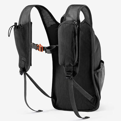 Uselike 10L Small Hiking Backpack Travel Daypack Lightweight Packable Back Pack for Women Men(Black) - color: Black