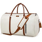 Convertible Garment Duffle Bags for Travel - Carry On Garment Bags With Toiletry Bag, Large Weekender Bags for Women Men 2 in 1 Hanging Suitcase Suit Travel Duffel Bags (White) - color: 3-White