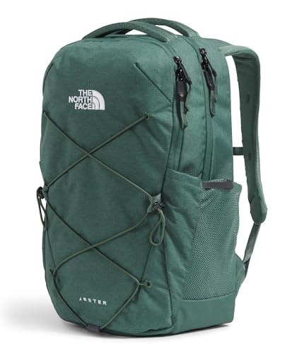 The North Face Women's Jester Everyday Laptop Backpack - Commuter Travel Bag, Laptop Sleeve, Water-Repellent, Duck Green Dark Heather, One Size - color: Duck Green Dark Heather