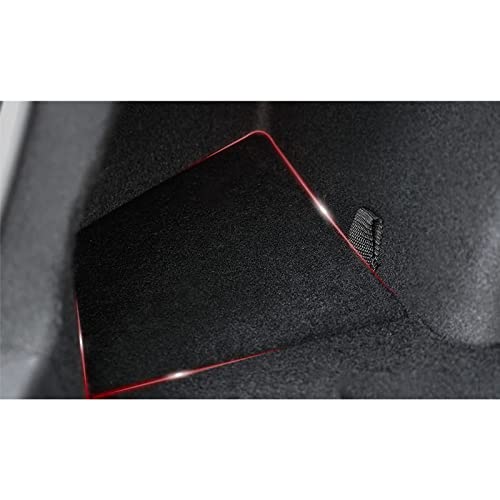 x xotic tech Black Rear Trunk Side Storage Grocery Box w/Lid Reinforced Handle Partition Board Cover Organizer Packet Holder Bin Compatible with Tesla Model 3 2017-2023 - size: Model 3