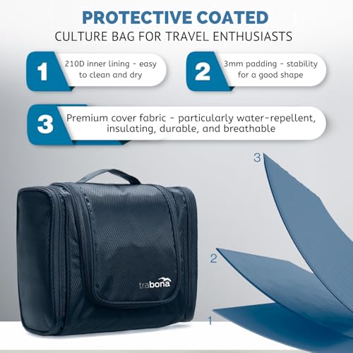 Travel Toiletry Bag for Women and Men - Hanging Toiletry Bag for Men & Women premium quality - Mens Toiletry Travel Bag for Toiletries with improved concept [2026] - Dopp kit