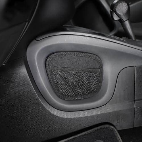 Center Console Hanging Organizer Storage Bag Gear Shift Storage Bag Compatible with Mercedes Benz Smart 453 Fortwo Forfour 2016-2021 Car Side Pocket Organizer Interior Accessories - color: Black