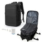 Vacuum Backpack Travel with Pump, Travel Carry On Backpack with Vacuum Compression System, Mochila de viaje compresion al vacio - Black - color: B- Black