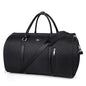 Convertible 2-in-1 Garment Bags for Travel, 50L Carry On Garment Duffle Bag With Shoe Compartment Large Weekender Bag for Women Men Hanging Suitcase Suit Travel Duffel Overnight Bags - color: 4-Black