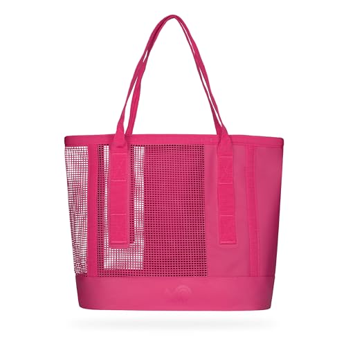 MISSION Outdoor Cassi Lightweight Beach Tote Bag with Waterproof Bottom and Coated Mesh for Beach Boat Pool Sports | Outdoor - color: Malibu