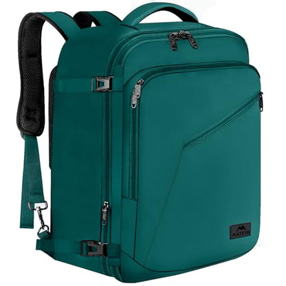 MATEIN Travel Backpack Large, Water Resistant Carry on Backpack for Travelling, Airline Approved Large Capacity Back Pack, Expandable Lightweight Overnight Daypack, Travel Gift, Peacock Blue - color: Peacock Blue, size: XX-Large