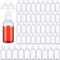 Eccliy 100 Pack 2 oz Plastic Bottles Travel Lotion Bottle Squeeze Container Plastic Bottles with Caps Small Travel Empty Refillable Toiletry Containers for Liquid Lotion Creams with 5 Funnels(Clear) - color: Clear, size: 2 oz