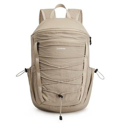 G4Free Hiking Backpack for Women Men 20L Lightweight Travel Backpacks Daypack Outdoor Daily Camping, Khaki - color: Khaki