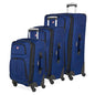 SWISSGEAR Sion Softside Expandable Spinner Luggage Durable Lightweight Travel Suitcase, Blue, 3-Piece Set (Carry-On/Medium/Large) - color: Blue, size: 3-Piece Set (Carry-On/Medium/Large)
