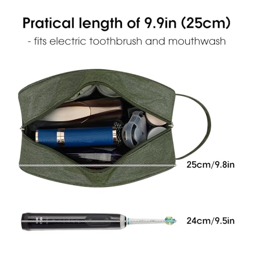 Narwey Travel Toiletry Bag for Women Traveling Dopp Kit Men Travel Bag for Toiletries Cosmetic Bag Makeup Bag Medicine Bag for Traveling (Army Green) - color: B-Army Green