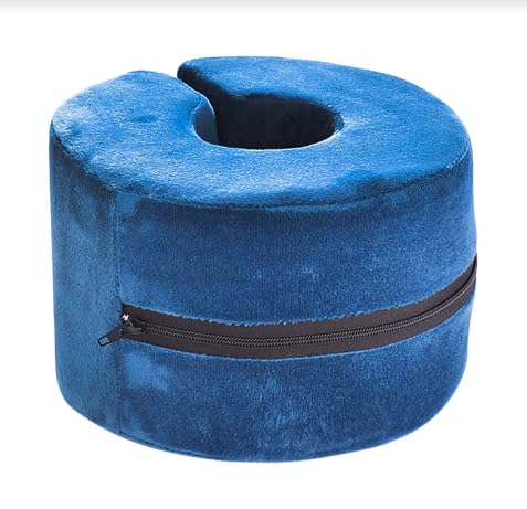 Adult Bed Sore Pads Wedge Foot Support Pillow Pressure Ulcer Ankle Protector Ring Foot Rest Pillows Bedridden Patient Elderly Heel Cushion Sleeping Elevated Foam Pad Leg Post Surgery Recovery Pillow - color: Blue,2pcs