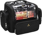 TANTO Makeup Brush Bag, Extra Large Makeup Case Professional Makeup Artist Bag Stand-up Cosmetic Bag Travel Makeup Brush Case with Shoulder Strap and Adjustable Divider - color: A1-Black, size: XX-Large