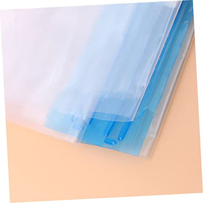 Holibanna 10pcs Vacuum Compressed Roll up Seal Bags for Travel Storage for Clothes Organize and Maximize Packing Space Pe Material Transparent Design