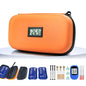 Gosemai TSA Approved Insulin Cooler Travel Case Medication Cooler for Travel with Temperature Display Diabetic Medication Organizer Medical Travel Cooler Bag with 2 Ice Pack - color: Orange