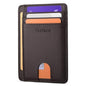 Buffway Slim Minimalist Front Pocket RFID Blocking Leather Wallets for Men and Women - Galaxy Coffee - color: Galaxy Coffee
