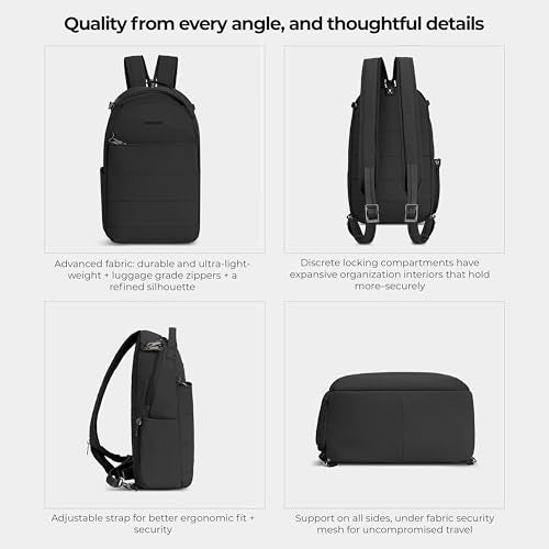 Travelon Anti-Theft Roam Convertible Backpack Sling - color: Black