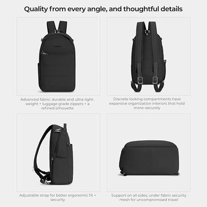 Travelon Anti-Theft Roam Convertible Backpack Sling - color: Black