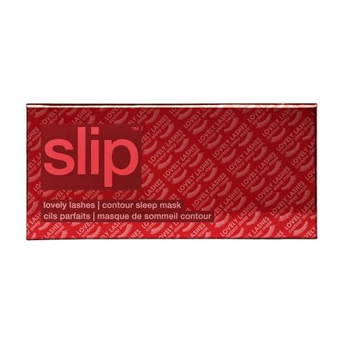 slip Pure Silk Contour Sleep Mask: Protect Your Delicate Lashes with Our Innovative, Lash-Friendly Design. Experience Uninterrupted Beauty Sleep with Slipsilk™ Comfort, 1 Contour Mask, Scarlet - color: Scarlet