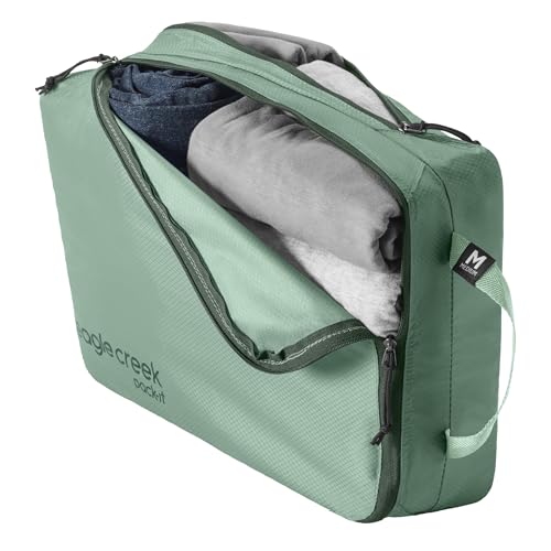 Eagle Creek Pack-It Isolate Clean/Dirty Packing Cube - Dual Compartment Packing Cubes for Optimizing Luggage Space - Lightweight - Recycled Fabric - Washable - Medium - Willow Green - color: Willow Green