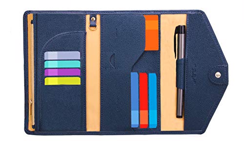 ZOPPEN Mulit-purpose Rfid Blocking Passport Holder Travel Wallet (Ver.4) Passport and Vaccine Card Holder ComboTri-fold Document Organizer Travel Essentials - color: #14 Blue