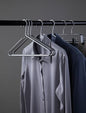 Premium Matte Titanium Gray Aluminum Coat Hangers 100 Piece Set, 16.5” Extra Smooth & Durable Metal Shirt Dress Hanger,Aluminum Alloy Hanger,Clothing Support,Clothing Hang - style: Gray Elegant Hanger（100）