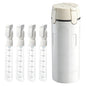 4-in-1 Travel Dispenser Bottle Refillable, 2026 New 4 Pack 30ML Travel Bottles for Toiletries, Leak Proof Travel Size Containers, Shampoo and Conditioner Bottles (Green+White) (White) - color: White