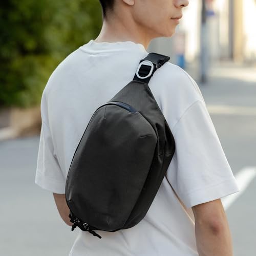 orbitkey Urban Sling – Compact Crossbody Bag with Adjustable Strap & Quick Access Pockets – Lightweight Everyday Carry Sling for Travel, Work, Gym & Outdoor Adventures (Black) - color: Black, size: Urban Sling