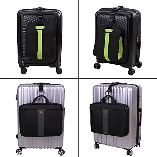 Vigorport Luggage Hook Strap,J Hook for add a Bag Luggage,Multi Adjustment Bag Strap Hook with Hands Free(Black-Large Size) - size: Large size/Standard buckle