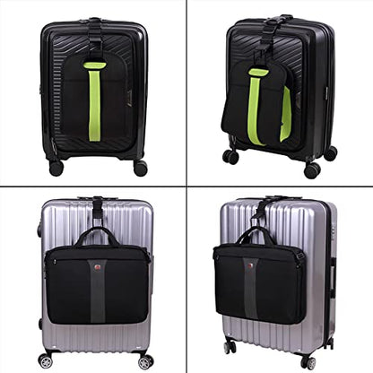 Vigorport Luggage Hook Strap,J Hook for add a Bag Luggage,Multi Adjustment Bag Strap Hook with Hands Free(Black-Large Size) - size: Large size/Standard buckle